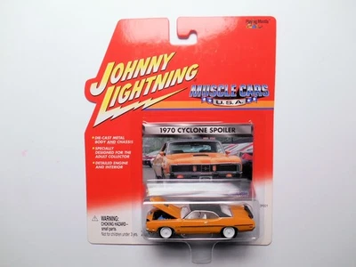 MUSCLE CARS USA ORANGE 1970 MERCURY CYCLONE SPOILER JOHNNY WHITE LIGHTNING CHASE - Image 1 of 3