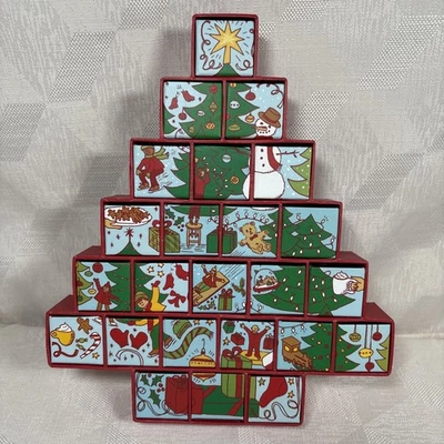 Starbucks 2005 Christmas Tree Advent Calendar 24 Drawers Empty 10” x  12” VTG - Image 1 of 4