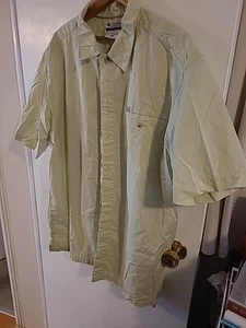 COLUMBIA XL LIME GREEN MEN'S SHIRT - Picture 1 of 10
