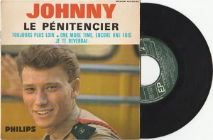EP  JOHNNY HALLYDAY-LE PENITENCIER-PHILIPS-FRENCH - Picture 1 of 2