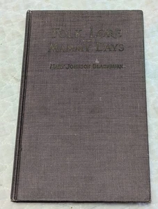 FOLK LORE From MAMMY DAYS 1924 by Mary Johnson Blackburn BLACK AMERICANA Poetry - Picture 1 of 8