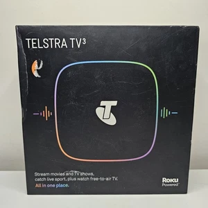 Telstra TV3 Streaming Media Player Box 4701TL Smart 4K UHD WiFi HDMI Voice App - Picture 1 of 14
