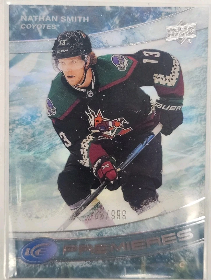 2022/23 Upper Deck Ice Premieres Rookies Nathan Smith #/999 Arizona Coyotes - Image 1 of 1