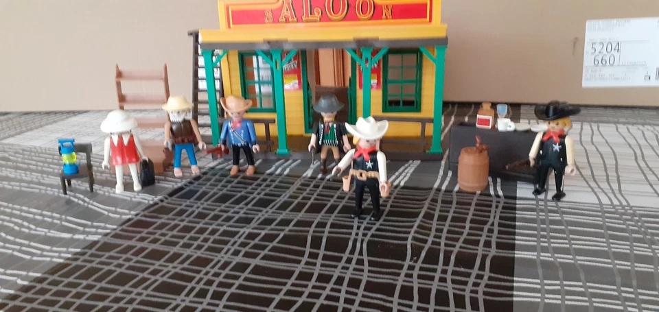 playmobil saloon complet 6 personnages et décor - Photo 1/4