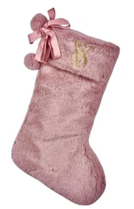 NUEVAS Medias de Navidad Victoria’s Secret Rosa Malva Imitación Piel Vacaciones SUPER SUAVES - Imagen 1 de 18