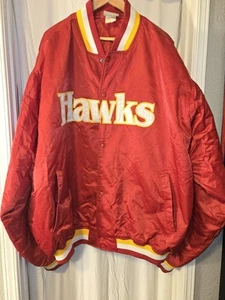 NBA Hardwood Classics Atlanta Hawks Jacket Fits Like 3xl - Picture 1 of 5