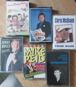 6 x ADULT COMEDY STAND-UP ☆MIKE REID, JIM DAVIDSON, KEVIN BLOODY WILSON, McGLADE - Picture 1 of 3