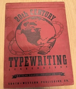 20th Century Typewriting: Two-Year Course by Lessenberry 1942 HC - Picture 1 of 4