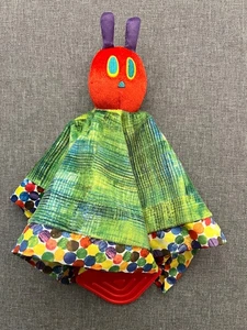 ERIC CARLE Die kleine Raupe Nimmersatt ❤️ Schmusetuch Kuscheltuch Schnuffeltuch - Bild 1 von 2