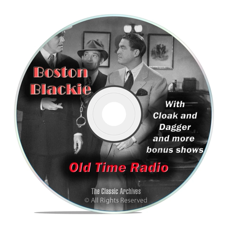 Boston Blackie, 1,060 Mystery Thriller Old Time Radio Shows, OTR, DVD CD G05