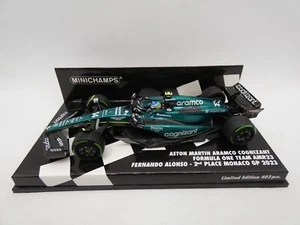 Aston Martin Aramco AMR23 Fernando Alonso #14 2nd Monaco 2023 MINICHAMPS 1/43 - Zdjęcie 1 z 3