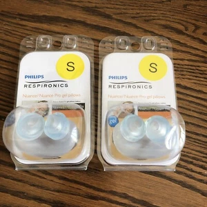 (2) NUOVO Philips Respironics Nuance Pro Gel Cuscino Nasale Cuscino PICCOLO 1105173 - Foto 1 di 7