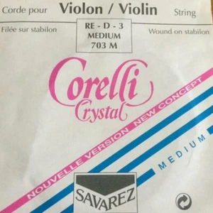 Corelli Crystal Violine D 3. Einzelsaite. Von Savarez. Mittlere Stärke. Kugelnde. - Bild 1 von 1
