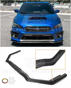For 18-21 Subaru WRX STi HT Style CARBON FIBER Front Bumper Lower Lip Splitter - Foto 1 di 12