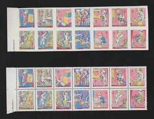 Germany Christmas seals sheet Weihnachtssiegelmarken 1957 perf imperf blocks - Picture 1 of 1