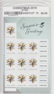 Stamps 2019 Australia Christmas 65c self adhesive sheetlet, in collector pack - Picture 1 of 1