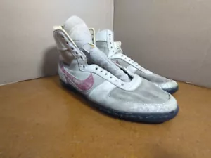 VINTAGE NIKE FOOTBALL TURF SHOES - TRASHED  -  SIZE 13 1/2 - Picture 1 of 5