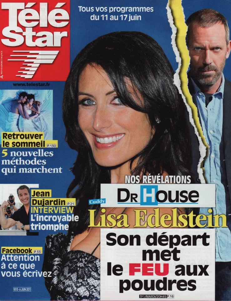 Télé Star / 06-06-2011 N°1810 - Dr House / Daniel Balavoine - Lady Gaga - Touzet - Image 1 of 1