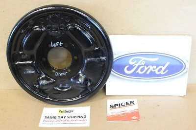 Ford F250 Dana 44 1968-75 placa de respaldo de freno delantero izquierdo nudillo cerrado 8 orejetas Foto 1 de 4