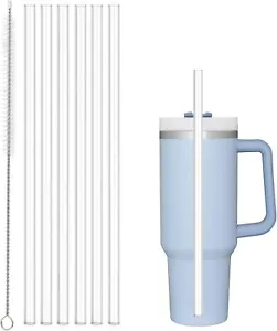 Replacement Straw for Stanley 40 Oz 30 Oz Cup Tumbler 6 Pack Extra Long Reusable - Picture 1 of 4