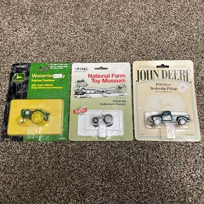 2003 John Deere Waterloo Boy 1950 Chevy Pickup And Ford Toy Museum Tractor Lot - Image 1 of 4