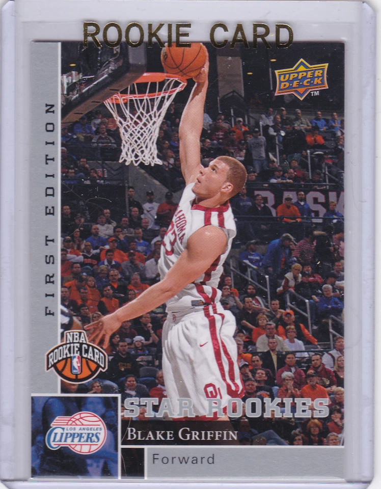 КАРТОЧКА НОВИЧКА БЛЕЙКА ГРИФФИНА 2009–10 Upper Deck первое издание LA CLIPPERS NBA RC - Изображение 1 из 2