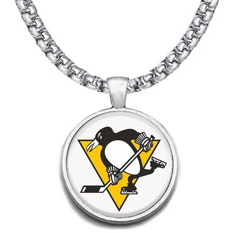 LARGE Pittsburgh Penguins 24" NECKLACE STAINLESS CHAIN HOCKEY FREE SHIP' D30 Cover