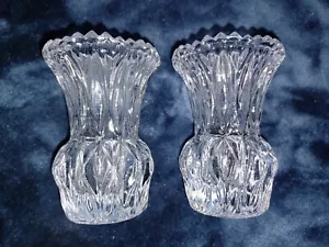 Mini jarrón vintage con palillo de dientes de cristal de plomo 2 PRINCESS HOUSE 3""/2,5 - Imagen 1 de 4