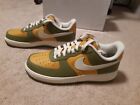 Nike By You- Men's Air Force 1 Low- 10 - Sunset Beige/Cargo Green- NWB