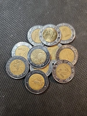 1996 - 2022 Mexico 2 Pesos Bimetallic Coin US SELLER-Fast Free Shipping  - Image 1 of 4