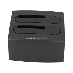 Hard Drive Reader USB 3.0 To I II III Dual Bay External HDD Docking Sta - Picture 1 of 18