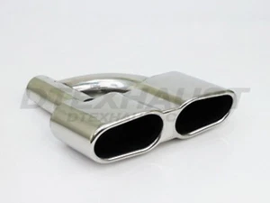 PAIR DT-24150 L&R DUAL AMG STYLE STAINLESS EXHAUST TIP 2.25" INLET 12" LENGTH - Foto 1 di 4