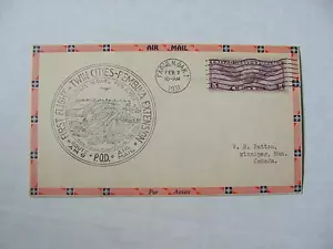 Very Fine! 1931 Winnipeg, Manitoba, Canada US AIR MAIL First Flight Cachet Cover - Picture 1 of 1