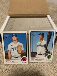 COMPLETE SET 2022 TOPPS HERITAGE HIGH NUMBER 225 CARDS BASE + SP 501 - 725 - Picture 1 of 1