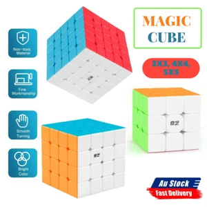 Puzzle Magic Cube Super Smooth Fast Speed Toy Kid Xmas Gift Non Sitck 5x5x5 AU - Picture 1 of 13