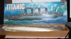 Vintage Revell RMS Titanic Ocean Liner Model Parts Sealed Box Intact 1976 Papers