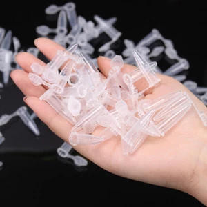 1000Pcs Lab 0.5ml Clear Plastic Graduated Centrifuge Vial Specimen - Picture 1 of 5