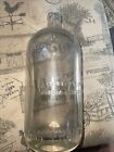 OLD SHASTA WATER CO. SAN FRANCISCO CALIFORNIA CLEAR GLASS EMBOSSED SELTZER WATER
