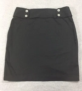 Adrienne Vittadini Skirt Black Pencil Straight Skirt Womens Size 14 - Picture 1 of 7