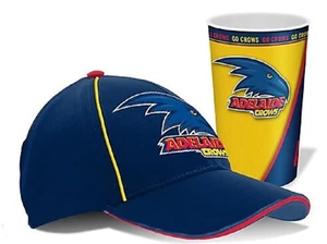 Adelaide Crows Official AFL Team Logo & Colours Cap & Lenticular Tumbler Pack - Picture 1 of 1