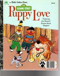 PUPPY LOVE SESAME STREET--Piccolo libro d'oro--SPEDIZIONE GRATUITA - Foto 1 di 1