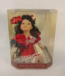 Kmart’s Gift Gallery Bisque Porcelain Wind-up Musical Doll “Madison" - Working - Picture 1 of 11