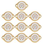 10Pcs Gzc9 F B9a 9Pin Gold Plated Tube Sockets Ceramic Base Suitable For2034