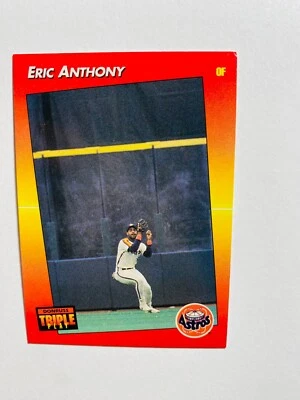1992 DONRUSS TRIPLE PLAY #18 ERIC ANTHONY NM-MT MLB BASEBALL CARD - Image 1 of 2