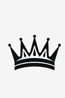 Crown Vinyl Sticker Decal King Queen - Choose Size & Color
