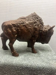 Vintage Bison Buffalo Handcrafted Figurine By Red Mill #403 - Picture 1 of 10