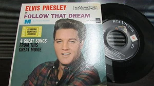 ELVIS PRESLEY RCA VICTOR 45 RPM & PICTURE SLEEVE EPA-4368 FOLLOW THAT DREAM - Foto 1 di 2