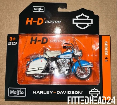 Motocicleta Maisto Harley-Davidson 1966 FLH Electra Glide Foto 1 de 3