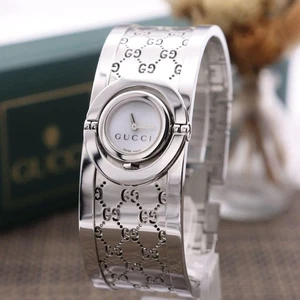 GUCCI 112 Toile Popular Model Used Watch with Box and New Battery - Picture 1 of 9