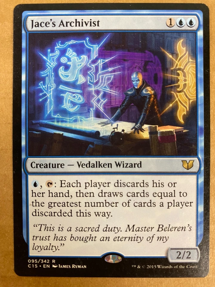 MTG 1x Jace's Archivist # 95 Commander 2015 Magic the Gathering Card x1 NM - Image 1 of 1
